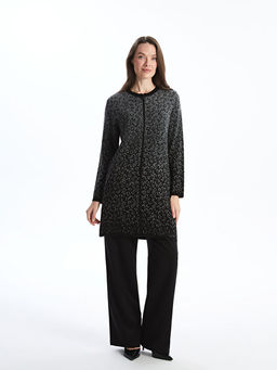 Bisiklet Yaka Desenli Kad?n Triko H?rka