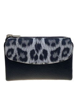 Женское портмоне из искусственной кожи, цвет черный