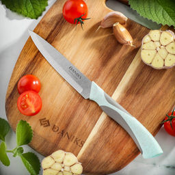 Нож кухонный Daniks, Gusto, универсальный, сталь, 12.5 см, рукоятка пластик, YW-A377B-UT (386526)