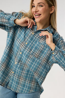 Рубашка женская в клетку