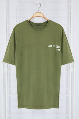 TRENDYOL MAN Antrasit Oversize/Genis Kesim Soluk Efektli Yaz? Bask?l? %100 Pamuklu T-Shirt TMNSS23TS00166 - Trendyolmilla фото 35
