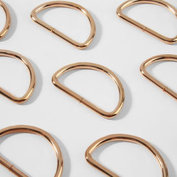 Цена за 3 шт. Полукольцо для сумок, d = 32 мм, толщина - 3 мм, 10 шт, цвет золотой