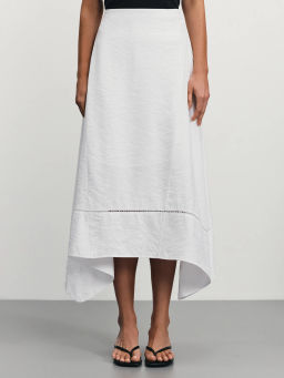 Юбка миди из вискозы с перфорацией / Zarina  фото 3