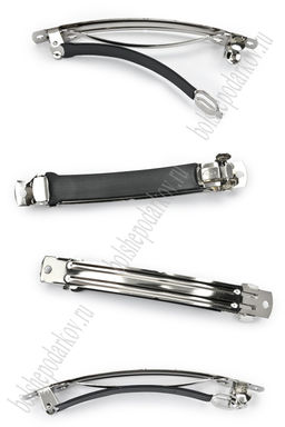 Заколка-автомат 10 см (10 шт) SF-7502, серебро №1