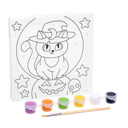 Картина по номерам Кошечка под луной 15 15 см - Школа талантов фото 2