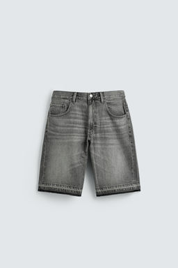 BERMUDA DENIM RELAXED FIT / Gris - Zara фото 6