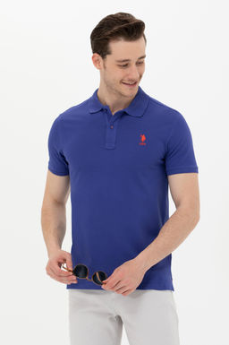 Мужская синяя базовая футболка - U.s. polo assn фото 2