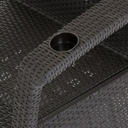 Набор садовой мебели «Ротанг», диван, 2 кресла, стол, коричневый