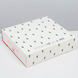 Коробка складная двухсторонняя С новым годом, 20 18 5 см, БЕЗ ЛЕНТЫ - Дарите счастье фото 5