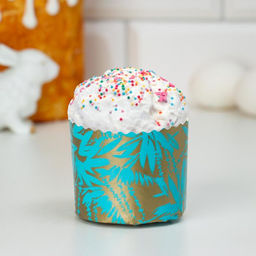 Цена за 20 шт. Форма для кулича бумажная Деко-про «Сказочный лес», 7×6 см, МИКС