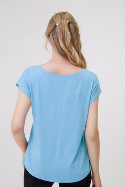 Футболка женская из вискозы Лирика бледно-голубой Call me angel - Амадэль фото 8