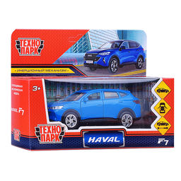 Машина металл Haval f7 12 см, (дв, багаж, синий) инерц., в коробке