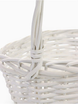 Набор корзин 3 шт ИВА  36x28x13 31x23x12 25x18x10 см ручка h=26/23/20см белый  (10296383)