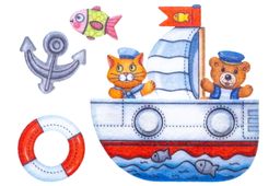 Счетный материал мини-игра Кораблик