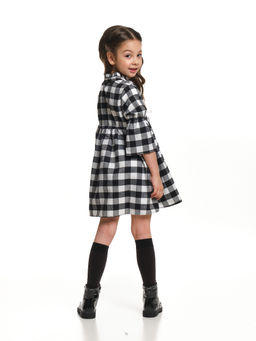 Платье в клетку UD 6268 черн/бел кл - Mini maxi фото 2