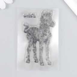 Штамп для творчества силикон «Зебра», 9×6 см