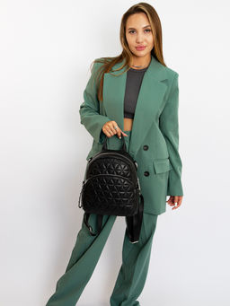 LACCOMA рюкзак 18166-черный натуральная кожа полиэстр  фото 2