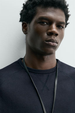 CAMISETA HEAVYWEIGHT CREWNECK / Azul profundo - Zara фото 5