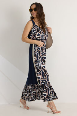 Платье Magia mody 2561 т/синий мультиколор