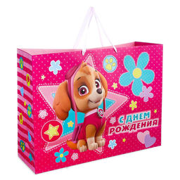 Пакет ламинированный, 61 х 46 х 20 см С днем рождения! Скай, Щенячий патруль - Paw patrol фото 2