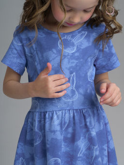Платье Лето зайцы варенка синий - Sovalina фото 13