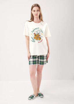 LP15-1199/1 Пижама жен. Новогоднее чудо (ЧЗ)