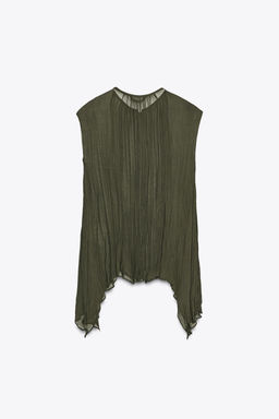 ZW COLLECTION COTTON GAUZE SHIRT - Zara фото 13