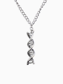 Кулон на цепочке «ДНК», цвет чернёное серебро