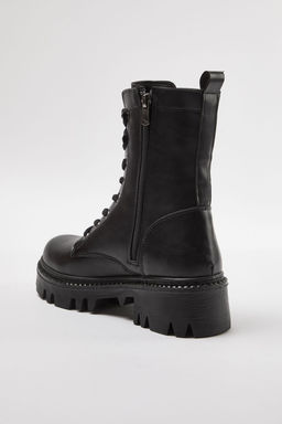 Trendyolmilla Shoes Siyah Fermuar ve Bagc?k Detayl? Kad?n Postal Bot TAKAW25BO00025  фото 10