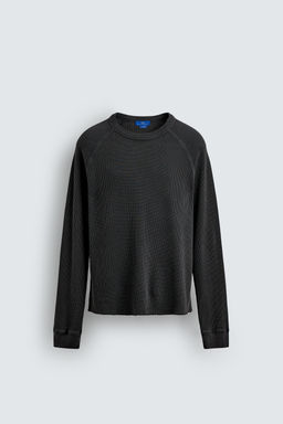 CAMISETA ESTRUCTURA WAFFLE AARON LEVINE X ZARA / Gris antracita  фото 6