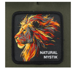 Бейсболка CAPSLAB арт. CL/BEA/1/PCT/MYS Premium Natural mystik (оливковый / черный)