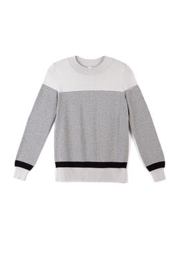 CONTE Экстрамягкий фактурный джемпер с металлическим блеском 035 серый - Conte elegant фото 3