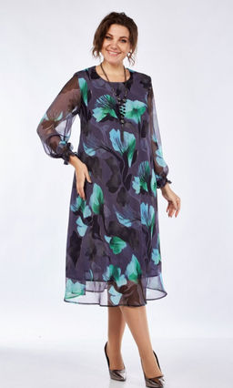 Белорусское шифоновое платье с цветочным принтом