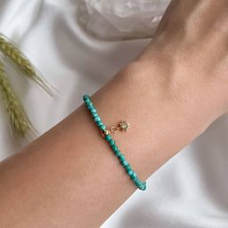 Браслет с подвеской из Бирюзы