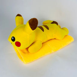 Мягкая игрушка с пледом Пикачу лежачий 55 см 3 в 1 - Storyland фото 4