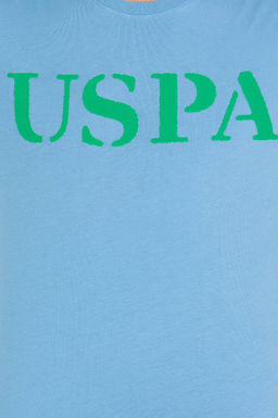 U. S. Polo Assn Мужская бирюзовая базовая футболка с круглым вырезом - U.s. polo assn фото 6