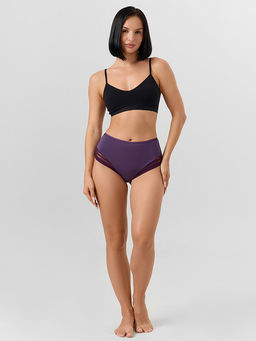 Цена за 2 штуки! Трусы макси женские фиолетовые с элементами кружева - Mark formelle фото 6