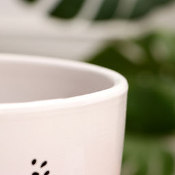 Горшок для цветов Кот, 5 л, d=23 см, h=21 см, керамика, с поддоном, белый - Simaland фото 4