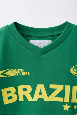 CAMISETA ESTAMPADO ARGENTINA / VERDE - Zara фото 5