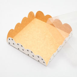 Цена за 10 шт. Коробка для печенья, «Горох», крафт 12×12×3 см