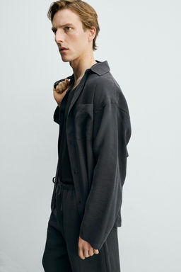 Рубашка CAMISA FLUIDA SOFT черная