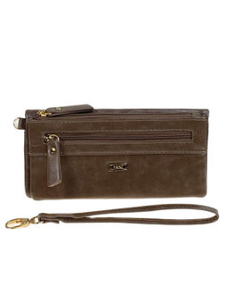 Женское портмоне из искусственной кожи, цвет хаки