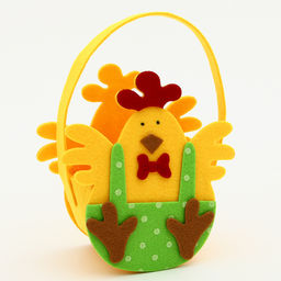 Пасхальный декор корзинка  Петушек в штанишках 7х10х18 см