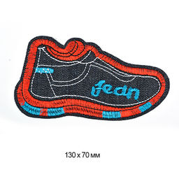 Термоаппликации джинсовые арт.TBY.DEN.08 КЕДЫ 130х70мм уп.10шт