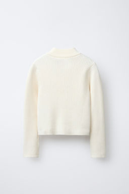 CHAMPION ® X ZARA RIBBED HIGH NECK SWEATER  фото 2