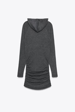 HOODIE KNIT MINI DRESS - Zara фото 9