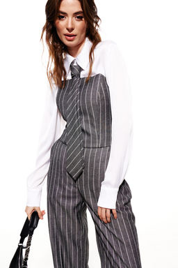 Костюм трехпредметный (блузка+брюки+галстук)