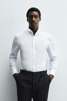 TUXEDO-STYLE COLLAR SHIRT - Zara фото 2