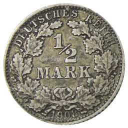 1/2 марки 1908 года A Германия