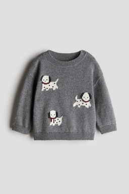 Jersey en punto jacquard de algod?n